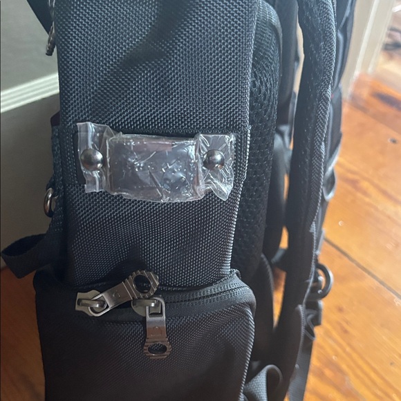 Sky Black Backpack with Red Trim - Picture 5 of 6